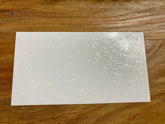 White Smiley faces