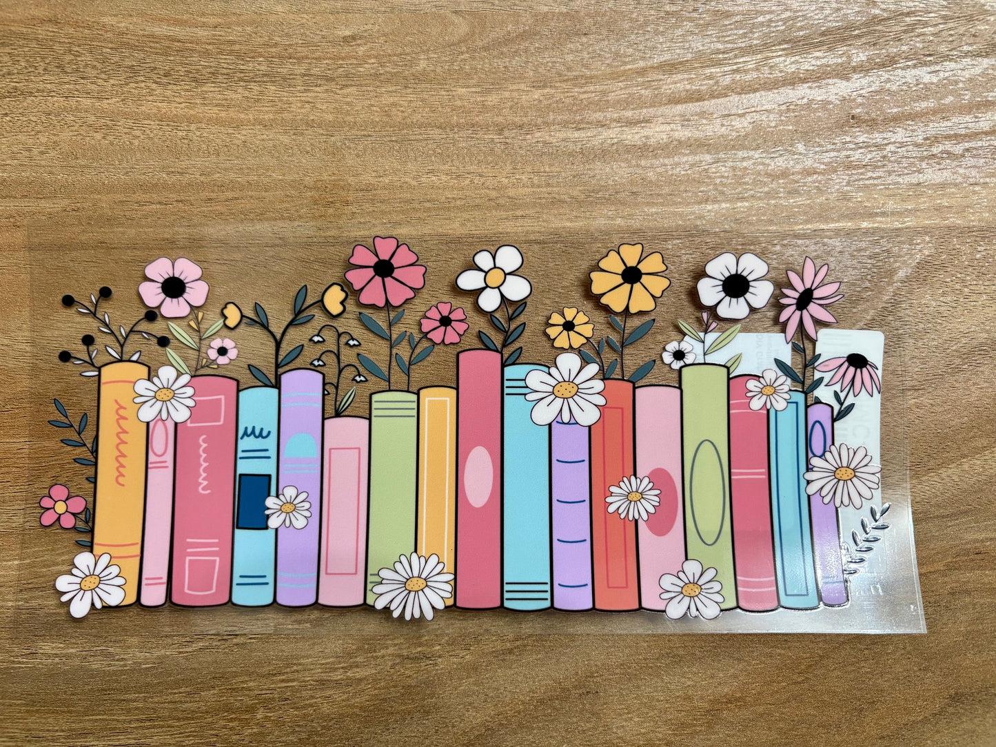 Colorful Books and Flowers