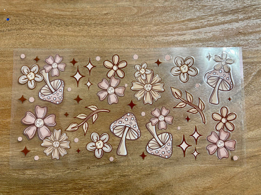 Mushrooms and Flowers
